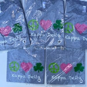 Kappa Delta “Peace. Love. Shamrock” T-Shirt